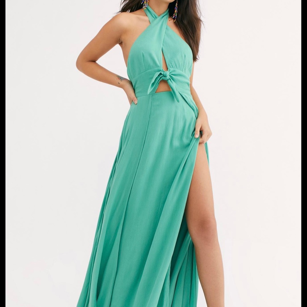 Freepeople halter maxi dress